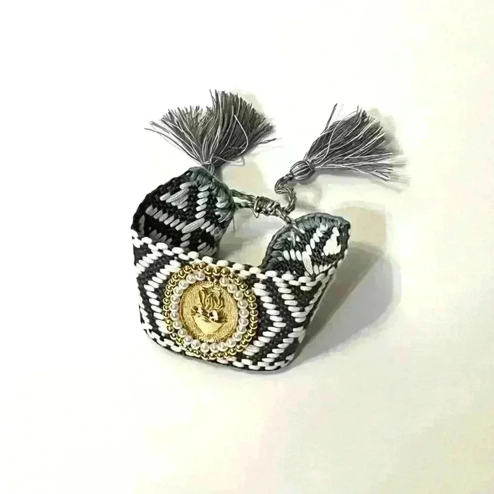 Woven Tassel Sacred Heart Bracelet